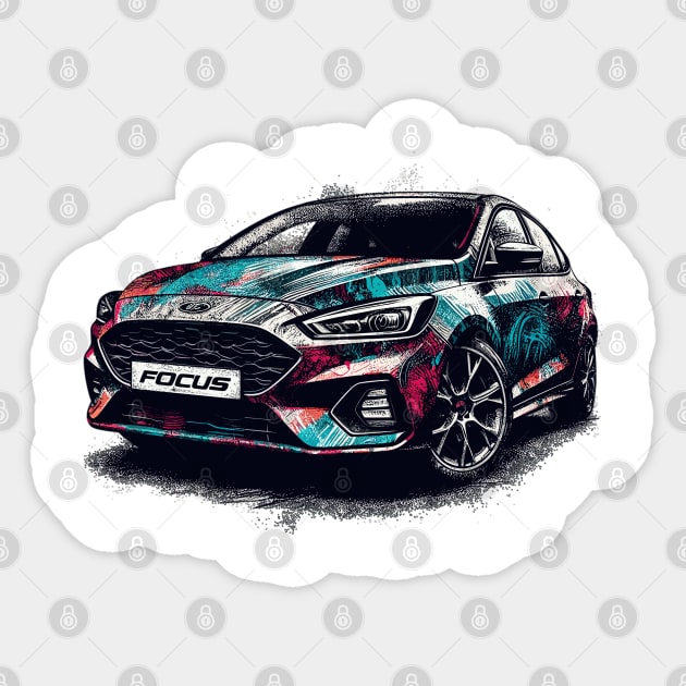 Ford Focus Sticker by Vehicles-Art